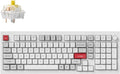 Keychron Q5 Pro QMK/VIA Wireless Custom Mechanical Keyboard, Full Aluminum 96% Layout with Programmable Knob, Double-Gasket Design with Hot-swappable K Pro Banana Switch for Mac Windows Linux - White