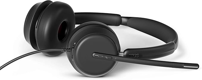EPOS IMPACT 860 Dual-Sided Wired USB C and USB A Headset for PC with Noise-Canceling Mic, Super Wideband Audio, High-Performance Sound, Comfortable Fit for Business Calls & Office Use, Multi Compatibl