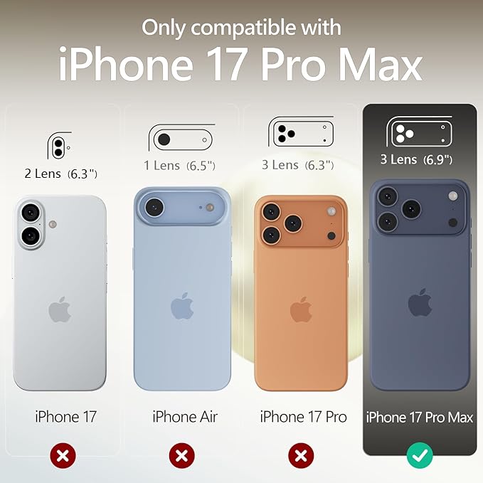 FireNova Magnetic for iPhone 17 Pro Max Case, Compatible with MagSafe, [Integrated Silicone Camera Control Button] [Camera Protection] Anti-Scratch Microfiber Lining Phone Case, 6.9", Khaki