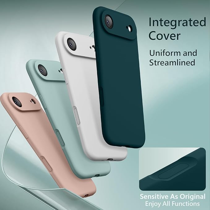 FireNova Magnetic for iPhone Air Case, Compatible with MagSafe, [Integrated Silicone Camera Control Button] [Camera Protection] Microfiber Lining Phone Case for iPhone 17 Air, 6.5", Teal