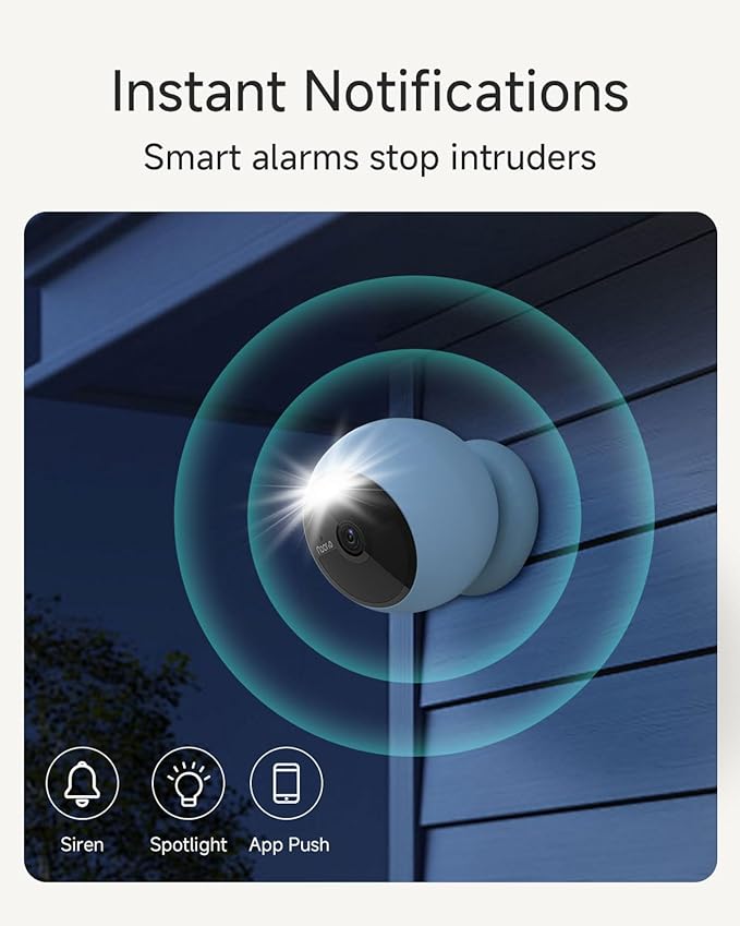 Noorio Security Cameras Wireless Outdoor Magnetic, Battery Powered Indoor Camera for Home Security, 1080P Human/Pet Detection, Bulit-in 32GB Storage, Color Night Vision
