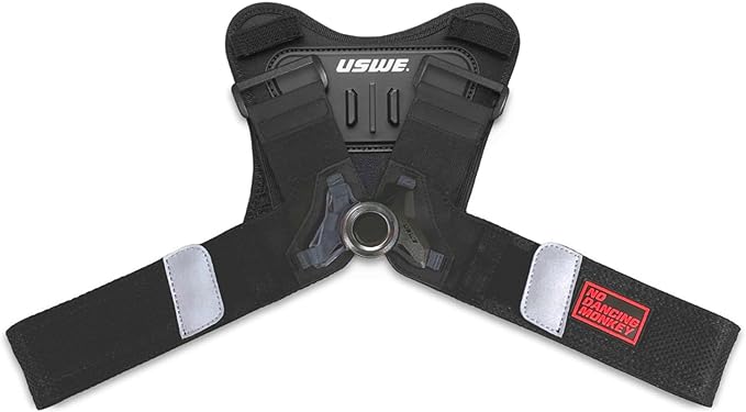 USWE Action Camera Harness - Compatible with All Bounce-Free Backpacks, Keeps GoPro Cameras Steady, Front Mounted on Chest Harness (NDM 1, XXL)