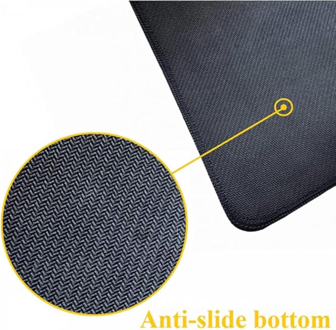AQQA White Topographic Gaming Mouse Pad XL,35.4" x 15.7" Large Desk Mat,Topo Lines Minimalist Desk Pad for Office Home,Waterproof Rubber Base Extended Keyboard Mat for Laptop,Gamer, Desk Decor