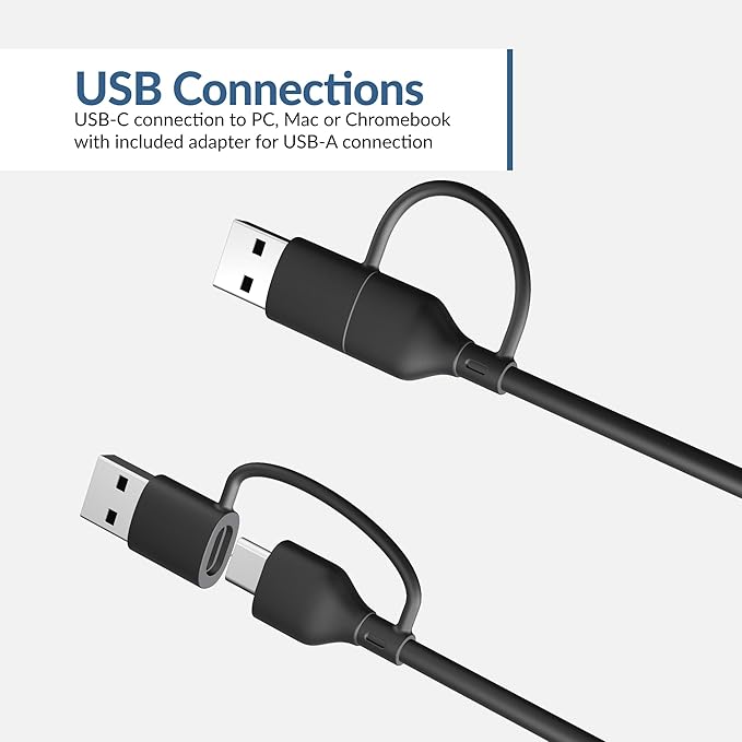 Cyber Acoustics USB Speaker Bar with LED Lights (CA-2890GX) – USB Powered Speaker Bar for PC and Mac, Dynamic LED Lights Sync to Music, Clamps to Monitors up to 1.5 Inches, Great for Music and Gaming