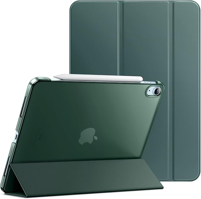 JETech Case ONLY for iPad Air 11-Inch M4/M3/M2 (2026/2025/2024), iPad Air 5/4 (2022/2020 5th/4th Generation 10.9-Inch), Slim Stand Hard Back Shell Cover with Auto Wake/Sleep (Misty Blue)