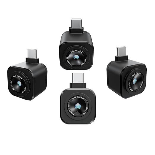 Seek Thermal - Nano 200 Thermal Camera for Apple iOS with USB-C Connector, iPhone Thermal Camera, High Resolution 200 X 150 Thermal Imager, 25hz Imaging Frame Rate, -4°F~626°F, iPhone 15 & 16