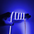 3mm COB Strip Light, DC 12V Blue 16.4ft Flexible Cuttable Ultra-Thin LED Tape CRI>90 Uniform Dotless 400LEDs/M LED Light for Christmas Bedroom Home Kitchen Cabinet Decor (NO Power Supply)