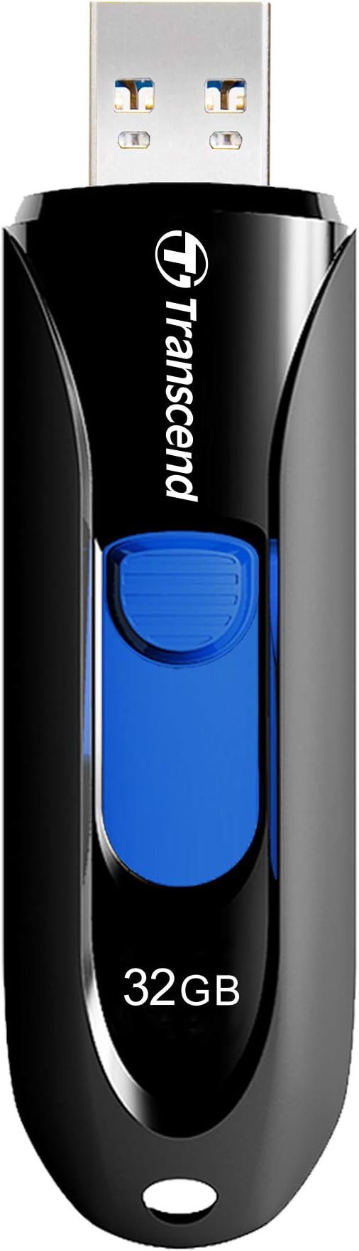 Transcend JF790 32GB USB Flash Drive, for PC/Mac/Laptop/Windows/Computer/ Desktop/TV/Car Audio, USB3.2 Gen1 Memory Stick, Thumb Drives Data Storage w/ Retractable Connector, USB2.0/3.0/3.1 Compatible