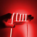 COB LED Strip Light, 24V 3mm 16.4ft Flexible Cuttable Super Slim LED Tape CRI>90 Uniform Dotless 384LEDs/M LED Light for Bedroom Home Kitchen Cabinet Decor-Red