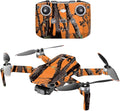 MightySkins Compatible with DJI Mini 2 Portable Drone - Orange Camo | Protective, Durable, and Unique Vinyl Decal wrap Cover | Easy to Apply, Remove, and Change Styles | Made in The USA