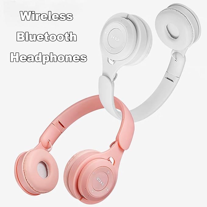 Upgraded Hybrid Noise Cancelling Headphones with Transparent Modes Wireless Bluetooth with Mic Deep Bass Soft-Earpads Hi-Fi Audio Comfortable Fit Long Playtime for Home Office Travel Over Ear Pink