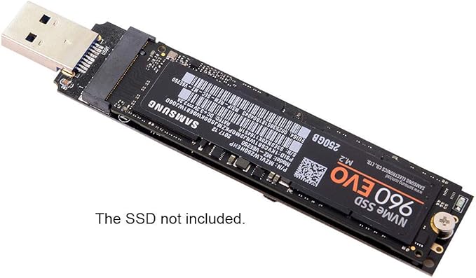 CY USB 3.0 NVME Adapter M-Key M.2 NGFF SSD External PCBA Conveter RTL9210 Chipset with Case