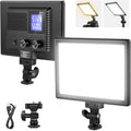 Neewer 9" LED Video Light Panel, Dimmable DSLR Camera Soft Lighting, 4000mAh Rechargeable Battery, USB Type C Ports, 3200K~5600K CRI95+ 600Lux for Photography Video Recording Live Streaming, NL-116AI