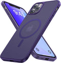 Magnetic for iPhone 11 Pro Max Case, [Compatible with MagSafe][Military-Grade Drop Protection][Anti-Yellowing] Shockproof Translucent Matte Cover for iPhone 11 Pro Max Phone Case,Deep Purple