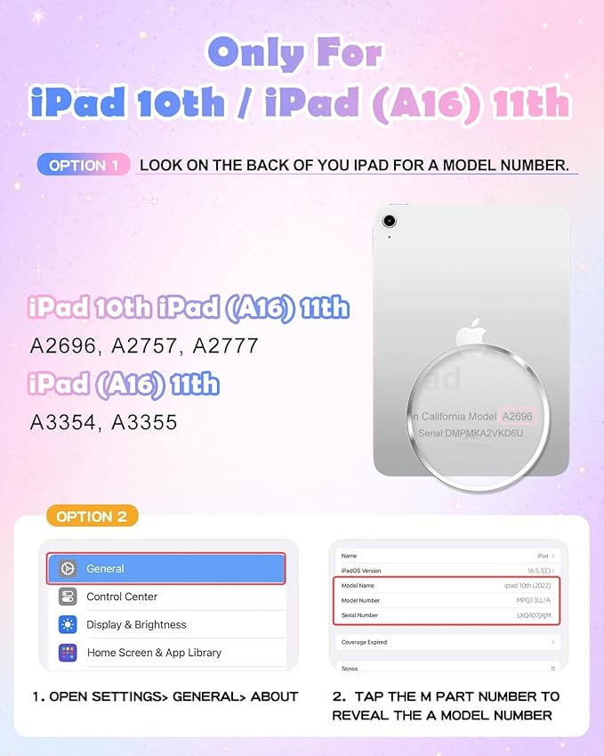 Uppuppy for iPad A16 Case - for iPad 10th Generation Cases Cute Girls Kawaii Cover Girly 3D Cartoon Teen with Rotating Stand & Strap Soft Silicone Tablet Cover for Apple A16 11 Inch/10 gen 10.9 Inch