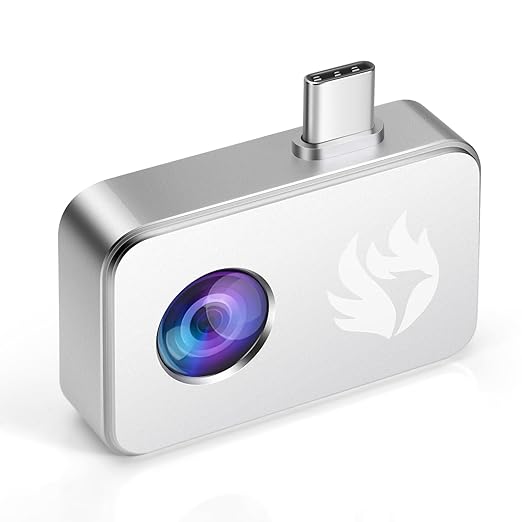 Thermal Camera, Native 256x192 IR Resolution, 25Hz Frame Rate, Upgraded Temperature Accuracy, Works for Android (Not for iOS)
