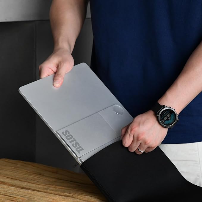 SOTSU FlipAction Elite 16" Portable Monitor | 4K | Super Compact | Pivot Rotate | 3840x2400 DCI P3 | 60Hz | 450 Nits | Full Metal CNC | Perfect Match for Mac and Windows (Space Black)
