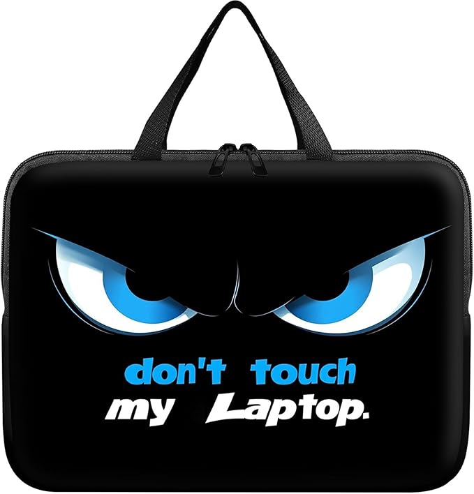 Laptop Sleeve Case Bag 13 inch, Don't Touch My Laptop Slim Carrying Case Handbag Travel Laptop Bag for 13 inch MacBook Air M3/M2/Pro M2/ 13" iPad Pro/Air M4/M2 2024
