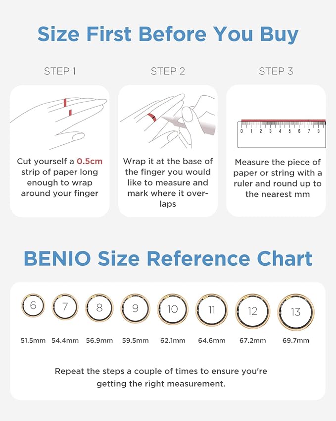 Benio Gen4 Smart Ring,2026 Upgraded,Smart Health Ring for Women Men Fitness Tracker with Heart Rate,Blood Oxygen,Sleep Monitoring,Step Counting,No Subscription