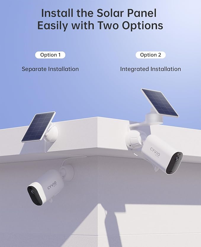 5MP Solar Security Camera Wireless Outdoor, Solar Powered Camera, Battery-Powered with Solar Panel, 11600mAh, Color Night Vision, AI Human/Vehicle Detection, 2.4G WiFi, No Monthly Fee