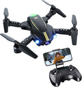 Drone with Camera for Kids 1080P HD FPV Foldable Drone for Adults & Beginners, Mini Drone for kids, RC Quadcopter with 2 Batteries, Gravity Control, One Key Take Off/Land, 360° Flip, Waypoint Fly