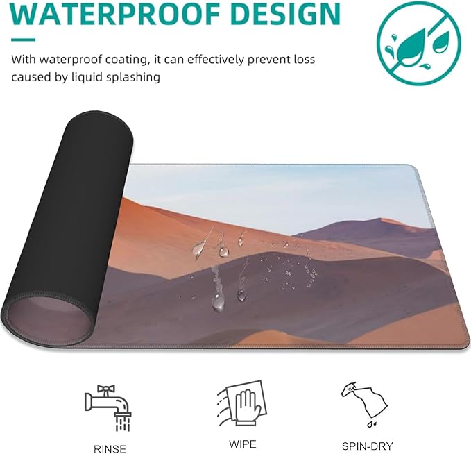 Tasty Cherry Gaming Mouse Pad, Large Fresh Fruit Desk Mat for Laptop Keyboard Computer, Non-Slip Rubber Base Desktop Extended Mousepad for Office Home Accessories 31.5"×11.8"