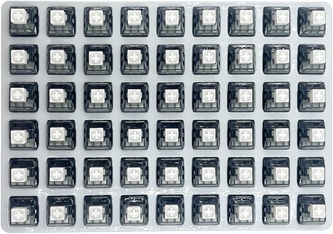 Kailh Box White V2 Clicky Switch | IP58 Dustproof Mechanical Keyboard Switches | Hot-Swappable,Lubricated,100M Clicks | for Gaming & Custom Builds(90pcs)