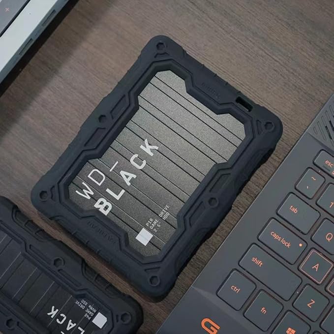 FATBEAR Tactical Military Rugged Shockproof Armor Protective Skin Case Cover for Western Digital WD Black P10 2TB 4TB 5TB 6TB Mobile Hard Drive (for P10 6TB)