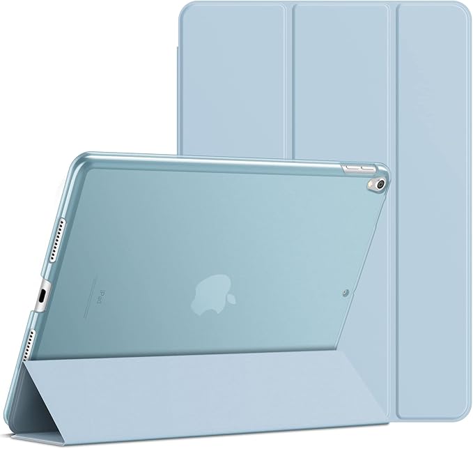 JETech Case for iPad Pro 10.5-Inch and iPad Air 3 (10.5-Inch 2019, 3rd Generation), Smart Cover Auto Wake/Sleep Cover (Light Blue)
