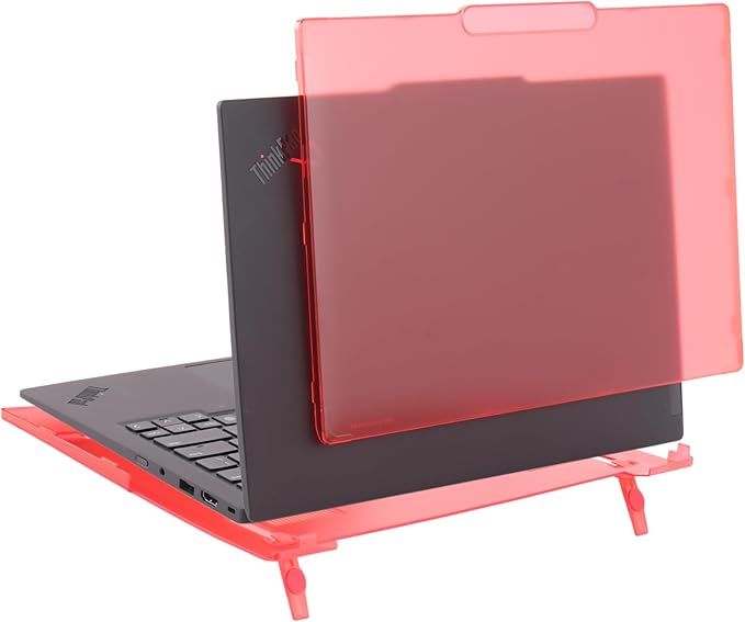mCover Hard Case ONLY Compatible for 2024-2025 14" Lenovo ThinkPad X1 Carbon Gen 12 Windows Notebook PC (with 180-degree Hinge, NOT Fitting Any Other Lenovo Models) - Red