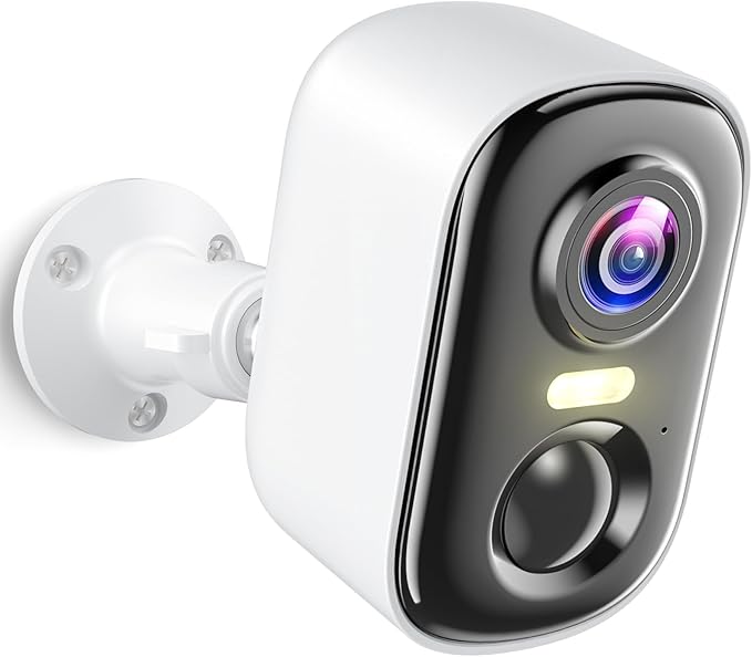 MISECU Security Cameras Wireless Outdoor, 2K Battery Powered WiFi Cameras for Home Security with AI Motion Detection, Color Night Vision, Siren Alarm, 2-Way Talk, IP66 Waterproof, Cloud/SD Storage
