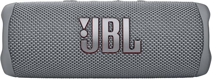JBL FLIP 6 Waterproof Portable Speaker Bundle with gSport Silicone Sleeve (Gray)