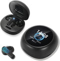 Wireless Earbuds, ANC/ENC Noise Cancelling Earbuds with Touch Screen, Bluetooth 5.4 Ear Buds with LED Charging Case, 40H Stereo Sound, IPX7 Waterproof Earphones with 6 EQ Modes for iOS Android (Black)