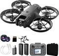 Hobby Mini Drone With Display Screen, Dual Cameras, 360° Propeller Guard, Optical Flow Positioning, Brushless Motor, One Key Takeoff/Landing, Headless Mode, Hovering, LED Light, 2 Batteries, Handbag, Beginner-Friendly FPV Remote Control Quadcopter, Sma...