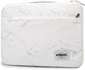 Kinmac 360° Heavy Duty Protective Laptop Computer Sleeve case Bag Cover with Handle for MacBook Air 15 inch,15 inch-15.6 inch HP Lenovo Dell ASUS Acer Laptop (White Marble)