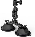 SmallRig Camera Suction Cup Mount, Mount for GoPro 13/12, for DJI Action 6/5, on Car Window, Windshield, for Sony DSLR, Lightweight Camera, Vehicle Shooting,Vlogging, with Action Camera Mount-3566