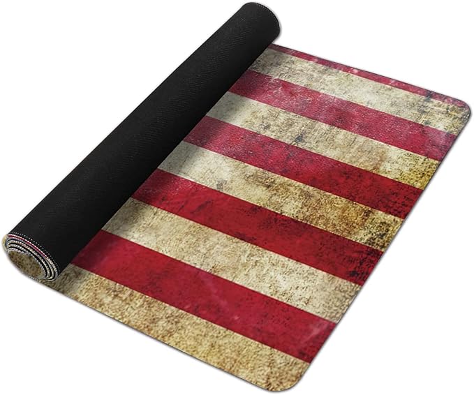 Retro Flag of United States Large Mouse Pad Extended Gaming Mouse Pad Waterproof Desk Mat with Stitched Edge,Non Slip Base Keyboard Mouse pad for Home Office 35.4" X 15.7"