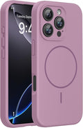 Miracase Magnetic for iPhone 16 Pro Case, [Soft Anti-Scratch Microfiber Lining], Compatible with MagSafe, Liquid Silicone Case Shockproof Drop Protection Phone Case for 16 Pro,Blackcurrant