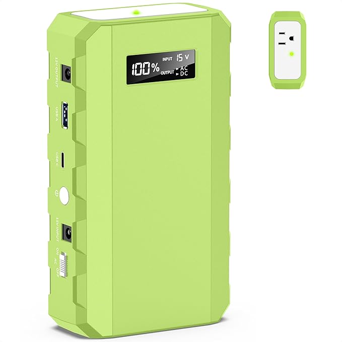 Apowking Power Bank with AC Outlet, 65W Portable Laptop Battery Bank Fast Charging, 88.8Wh 24000mah Power Station for Outdoor Camping PowerBank Travel Home Power Backup