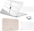 EooCoo for MacBook Neo Case 13 inch 2026 Model A3404 with A18 Pro chip, Hard Shell Case & Sleeve Bag & Type C & Keyboard Skin & Screen Film Laptop Accessories, Crystal Clear