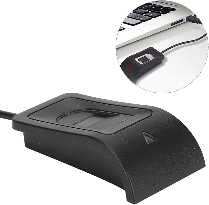 USB Fingerprint Reader Fingerprint for windows10/11, Hello Automatic Driver Installation with 5ft Extension Cable, Password Operation, Hold 10 Fingerprints