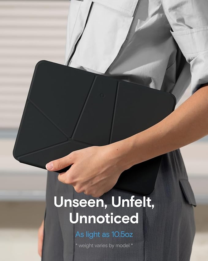 MOFT Dynamic Folio Case for iPad Air 11"(M4 2026/M3 2025/M2 2024) & iPad Air (5th Gen. 2022)/(4th Gen. 2020)-[Reinforced Corner Protection] Slim Magnetic Stand with 20+ Viewing Angles, Jet Black