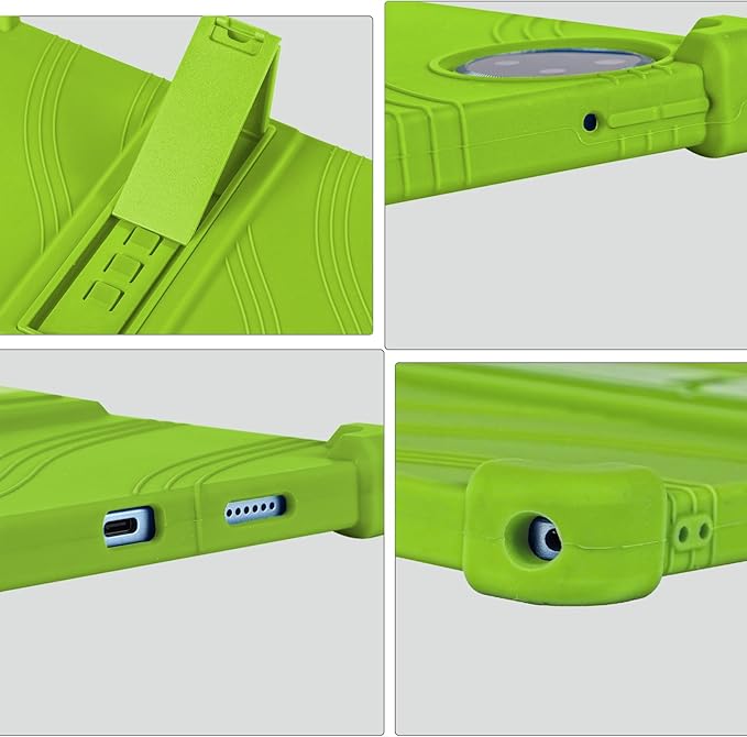 ATOOZ for DOOGEE U11 Case 11 Inch,Soft Silicone Kids Case for DOOGEE U11 Pro Tablet 2025/Teclast P50 Tablet with Stand (Green)