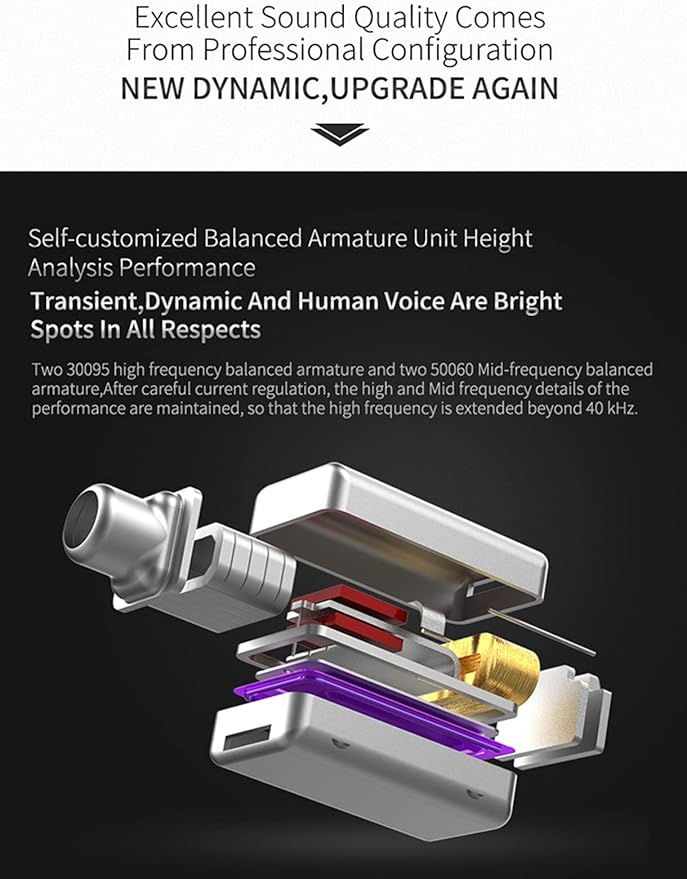 KZ ZS10 Pro 4BA+1DD in Ear Monitor Earphone 5 Driver HiFi Metal Earbuds Headphone Noise Cancelling IEM Earphone