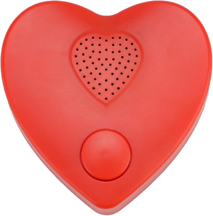 XLW Voice Recorder, 16min Sound Recorder for Stuffed Animals,Personal Voice Message Recordable Chips Module for Christmas Valentine's Day Plush Toy & DIY Creative Sound Gifts for Boys, Girls (Red)