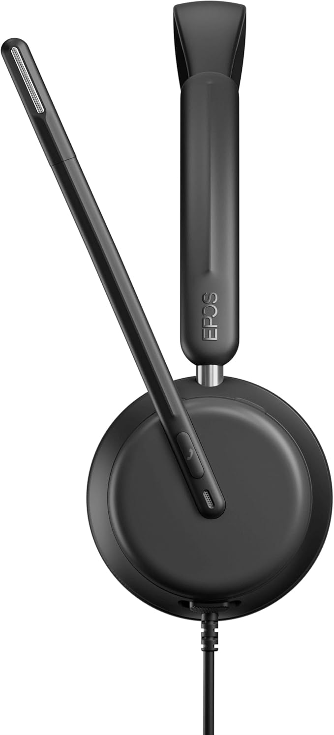 EPOS IMPACT 860 Dual-Sided Wired USB C and USB A Headset for PC with Noise-Canceling Mic, Super Wideband Audio, High-Performance Sound, Comfortable Fit for Business Calls & Office Use, Multi Compatibl