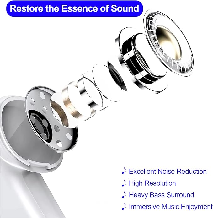 Cianyyee 6 Pack Earbuds Wired Headphones with Heavy Bass Stereo,Volume Control,Earphones with Microphone, Compatible with iPhone, Android, Computers, iPad or Any Device with 3.5mm Interface