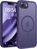 TOCOL for iPhone 17e Case, Compatible with Magsafe, Military Drop Protection, Slim Translucent Matte Shockproof for iPhone 17 e Case 6.1 inch (Midnight Purple)