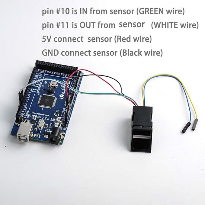 Optical Fingerprint Reader Sensor Module Door Lock Access Control Red Light for Arduino Mega2560 UNO R3