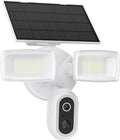Onforu Solar Flood Light Camera, 2K Wireless Outdoor Floodlight Security Cam with USB-C Rechargeable, Motion Detection, Color Night Vision, 2.4GHz WiFi, Siren, 24/7 Recording, Works with Alexa, IP65